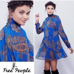 Free People Hippie Sheer Moonstruck Paisley Dress
